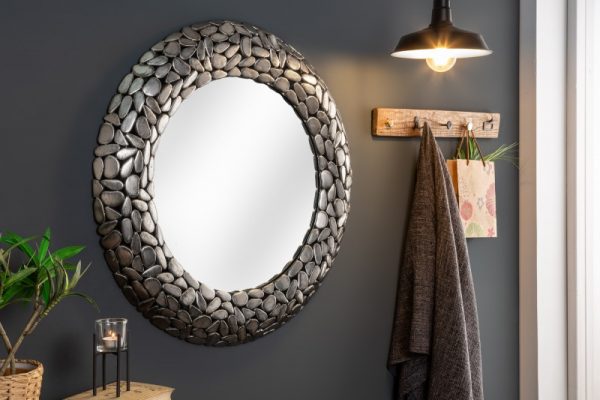Zrcadlo Stone Mosaic 82cm stříbrná