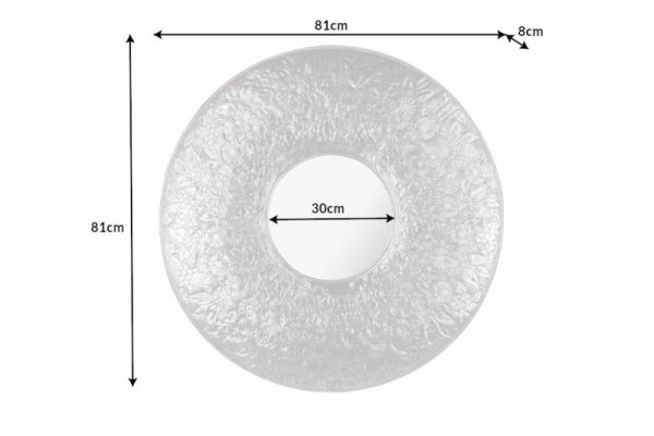 Nástěnné zrcadlo Unique 81cm stříbrná