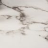 Jídelní stůl Paris 140cm Sklo Mramor-Optik bílá