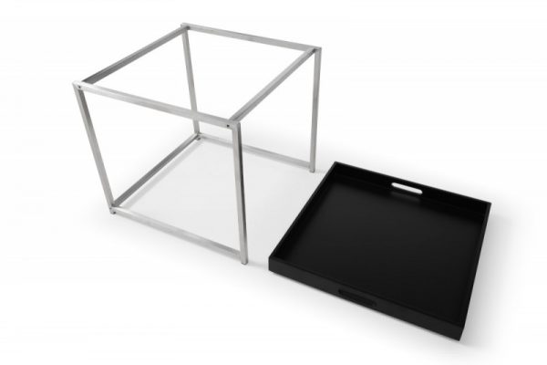 Konferenční stolek Elements set 2ks černá Podnos