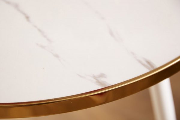 Konferenční stolek Paris 45cm bílá Mramoroptik