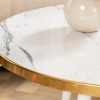 Konferenční stolek Paris 60cm bílá Mramoroptik