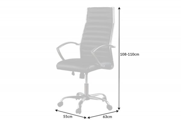 Kancelářská stolička Big Deal 108-110cm černá