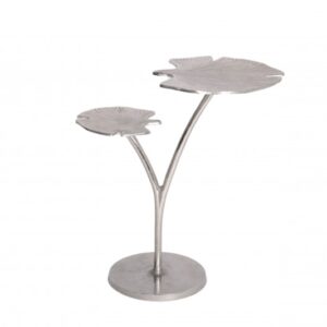 Konferenční stolek Ginkgo leafs 56cm stříbrná