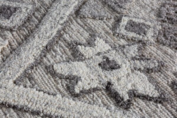 Teppich Azteka šedá Wolle Viskose 160 x 230cm