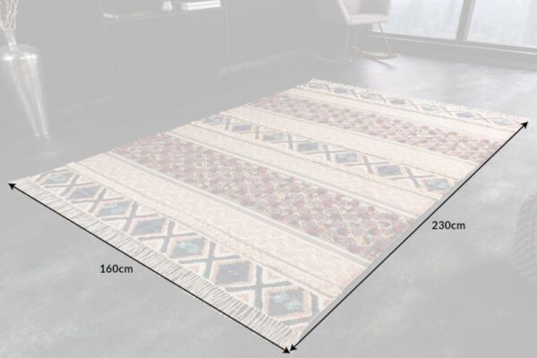 Teppich Ethno gemustert bedruckt 160 x 230cm
