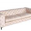 Sofa Modern Barock 3er champagner Samet