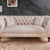 Sofa Paris Chesterfield 225cm Samet champagner