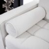 Sofa Cozy 220cm Teddystoff bílá