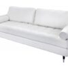 Sofa Cozy 220cm Teddystoff bílá