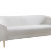 Sofa Diva 205cm Teddystoff bílá zlatá