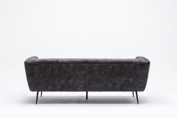 Sofa Noblesse 225cm Samet šedá černá