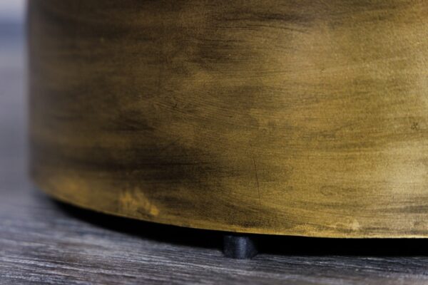 Konferenční stolek Bone Inlay 60cm zlatá