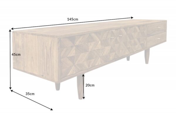 TV Board Alpine 145cm Akát honey